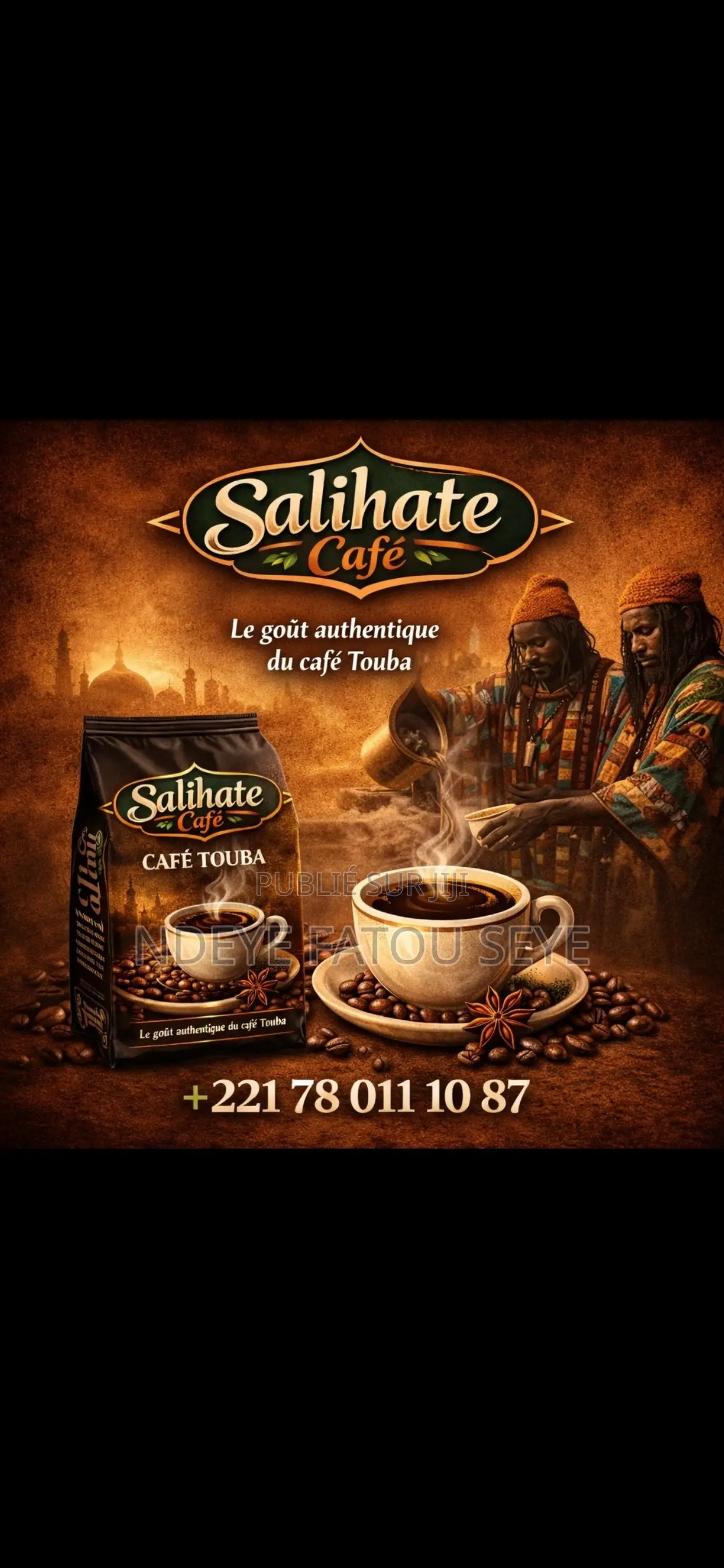 Café Touba Moulu – 250 G, 500 G Et 1 Kg