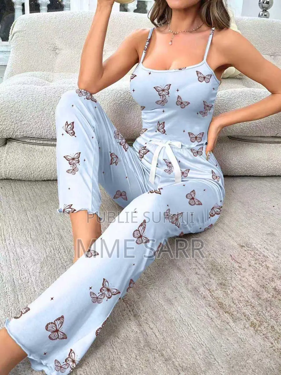 Ensemble Pyjama Femme Confortable Et Élégant 