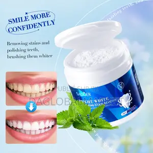 Poudre De Blanchiment Des Dents À La Menthe Douce Efficace Pour Élimin