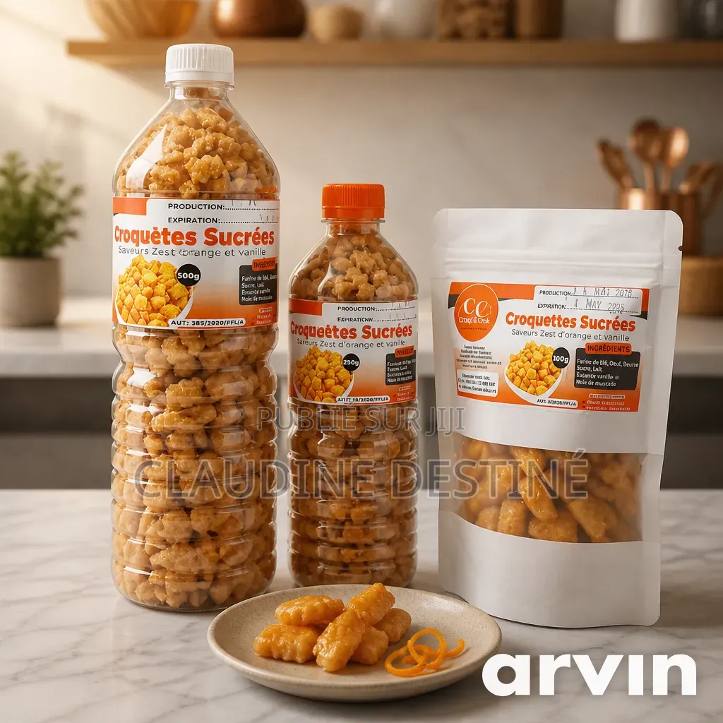Croquettes Artisanales Produits Locaux De Différentes Saveurs .