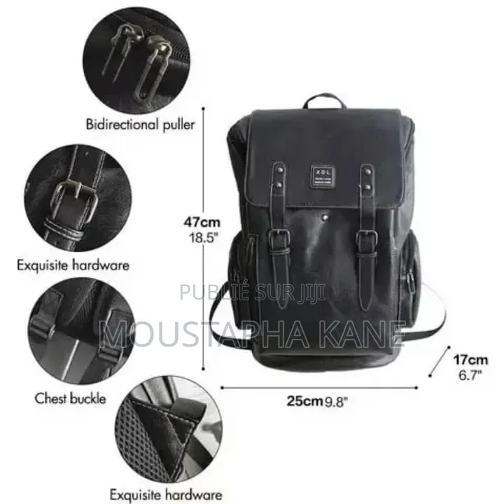 Sac À Dos en Cuir Grand Modèle