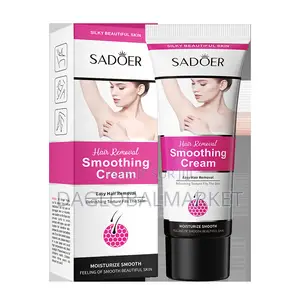 Crème Dépilatoire À Base De Plantes Sadoer, Douce, Indolore, Lissante