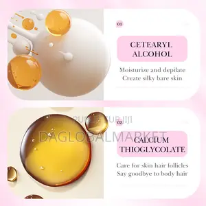 Crème Dépilatoire À Base De Plantes Sadoer, Douce, Indolore, Lissante