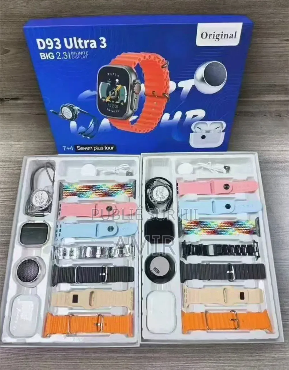 Ensemble Montre Connectée, Airpod , Woofer