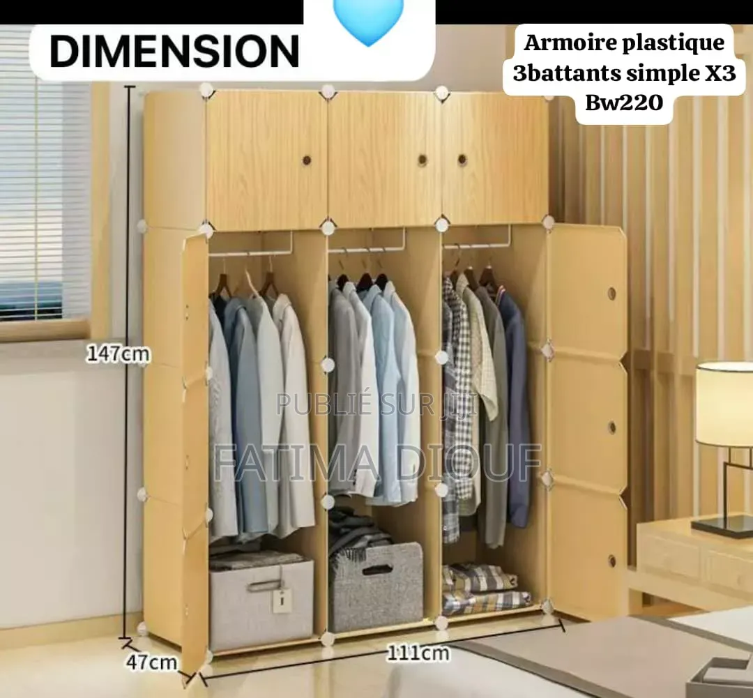 Armoire en Plastique 3 Battant