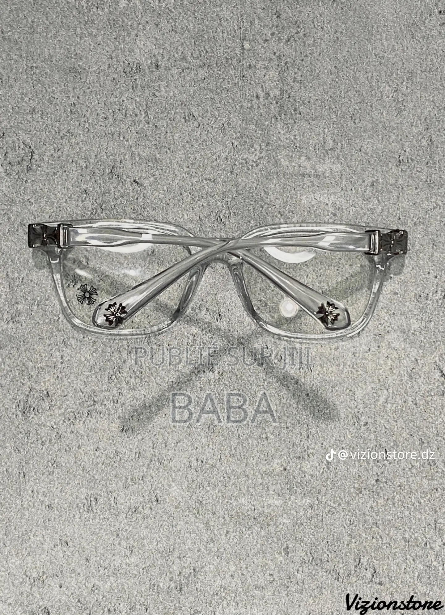 Lunettes Chrome Hearts Premium – Noir Transparent