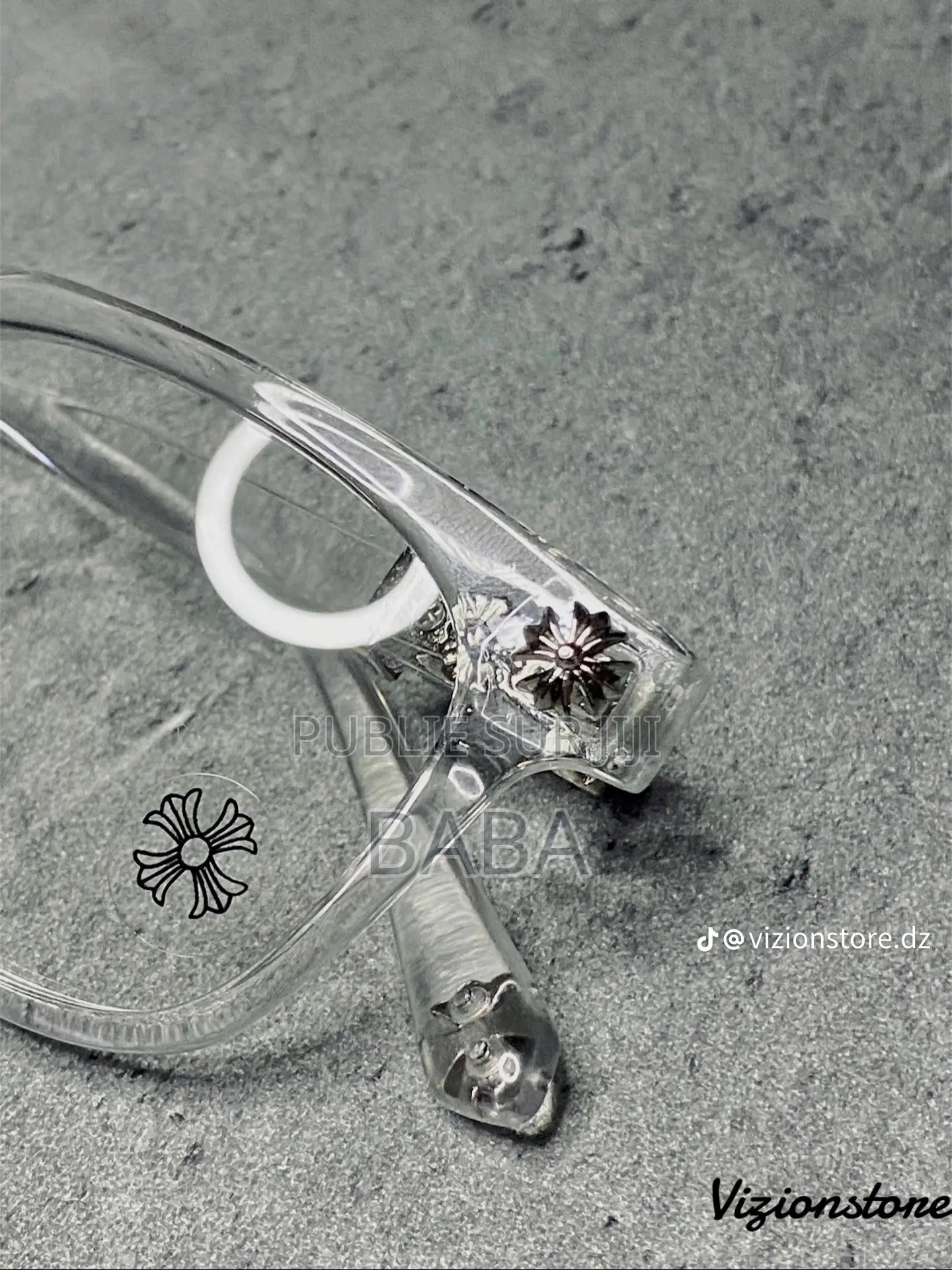 Lunettes Chrome Hearts Premium – Noir Transparent