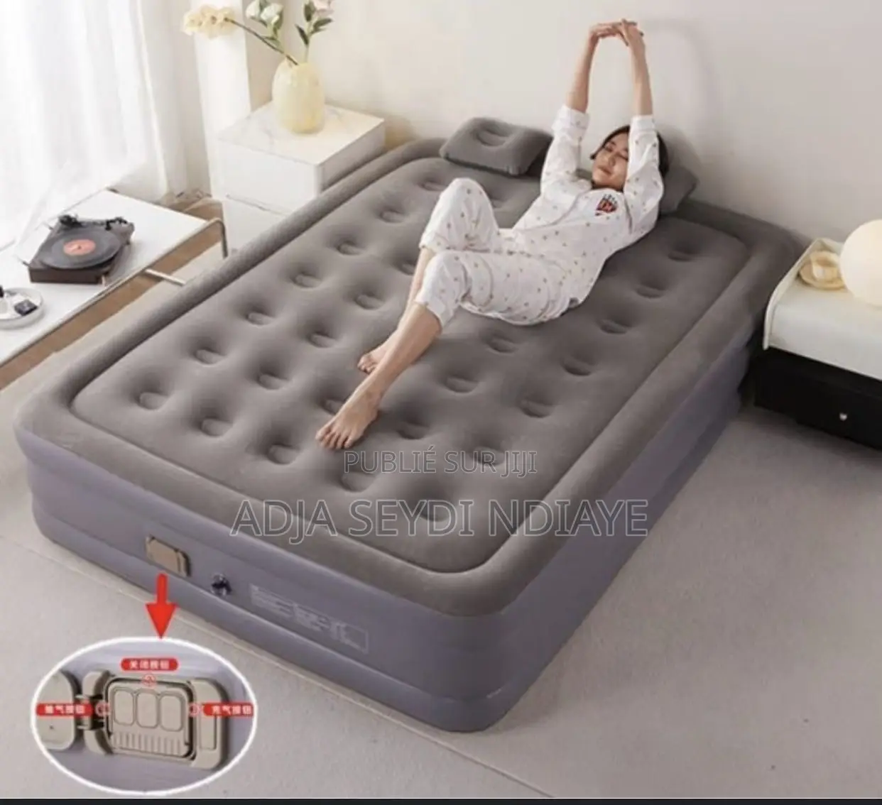 Matelas Gonflable Deux Place Avec Pompage Automatique