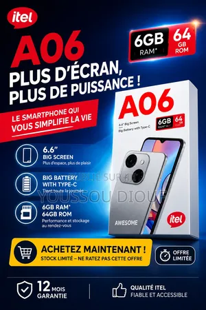 Nouveau Itel A06 64 GB Autre