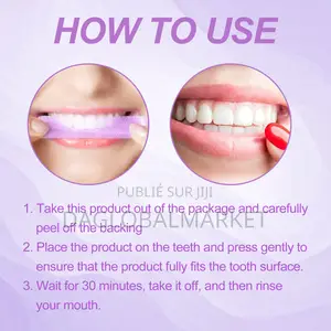 Blanchiment Des Dents Violettes Pour Les Dents Sensibles Bandes