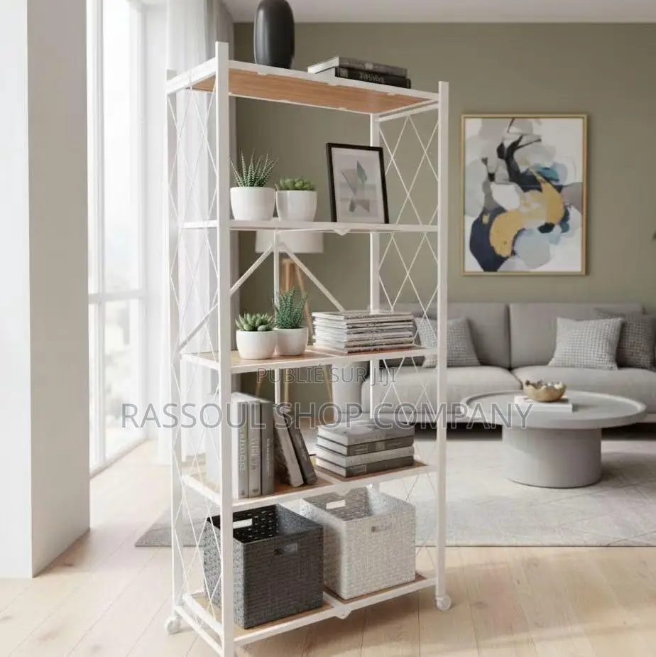 Etagere De Rangement en Fer Et Bois Prix:17500f