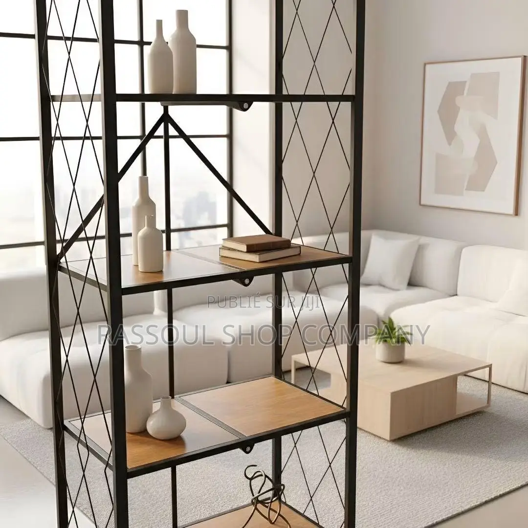 Etagere De Rangement en Fer Et Bois Prix:17500f
