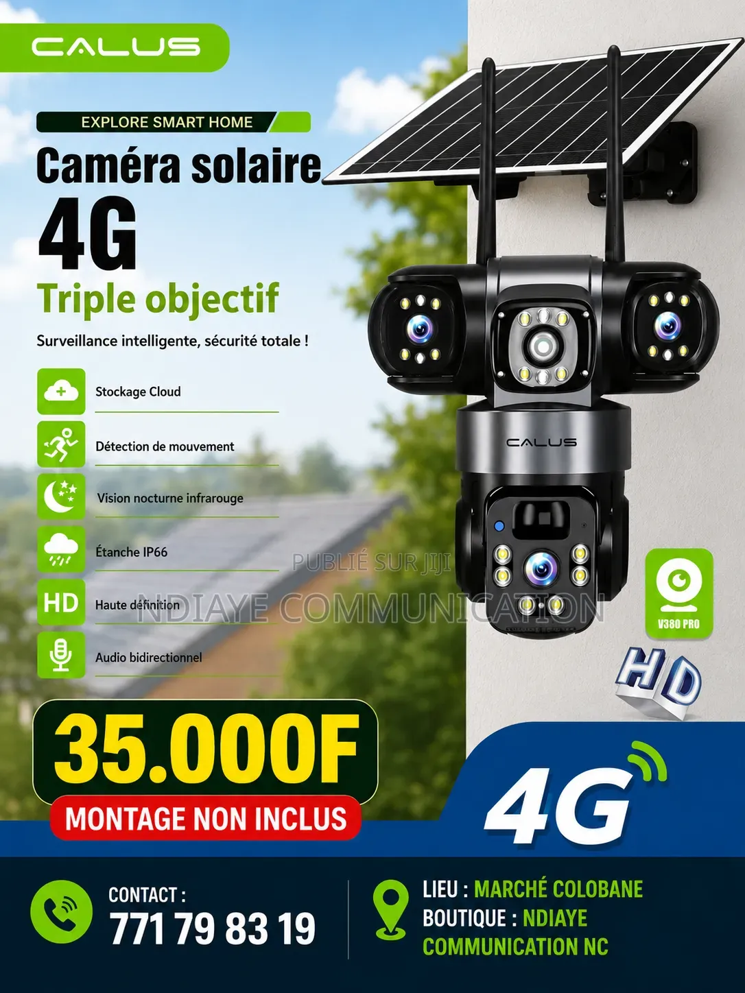 Caméra Solaire 4g