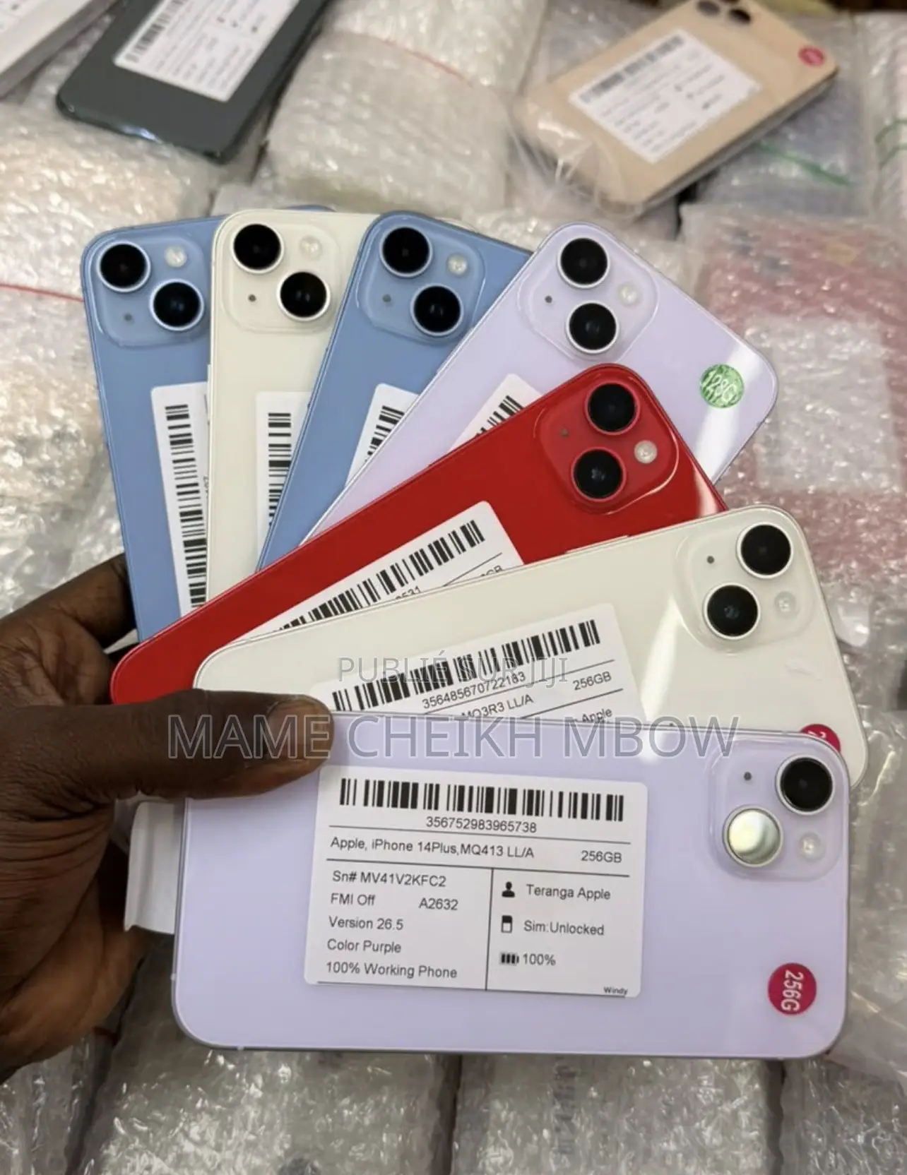 Nouveau Apple iPhone 14 Plus 128 GB Blanc
