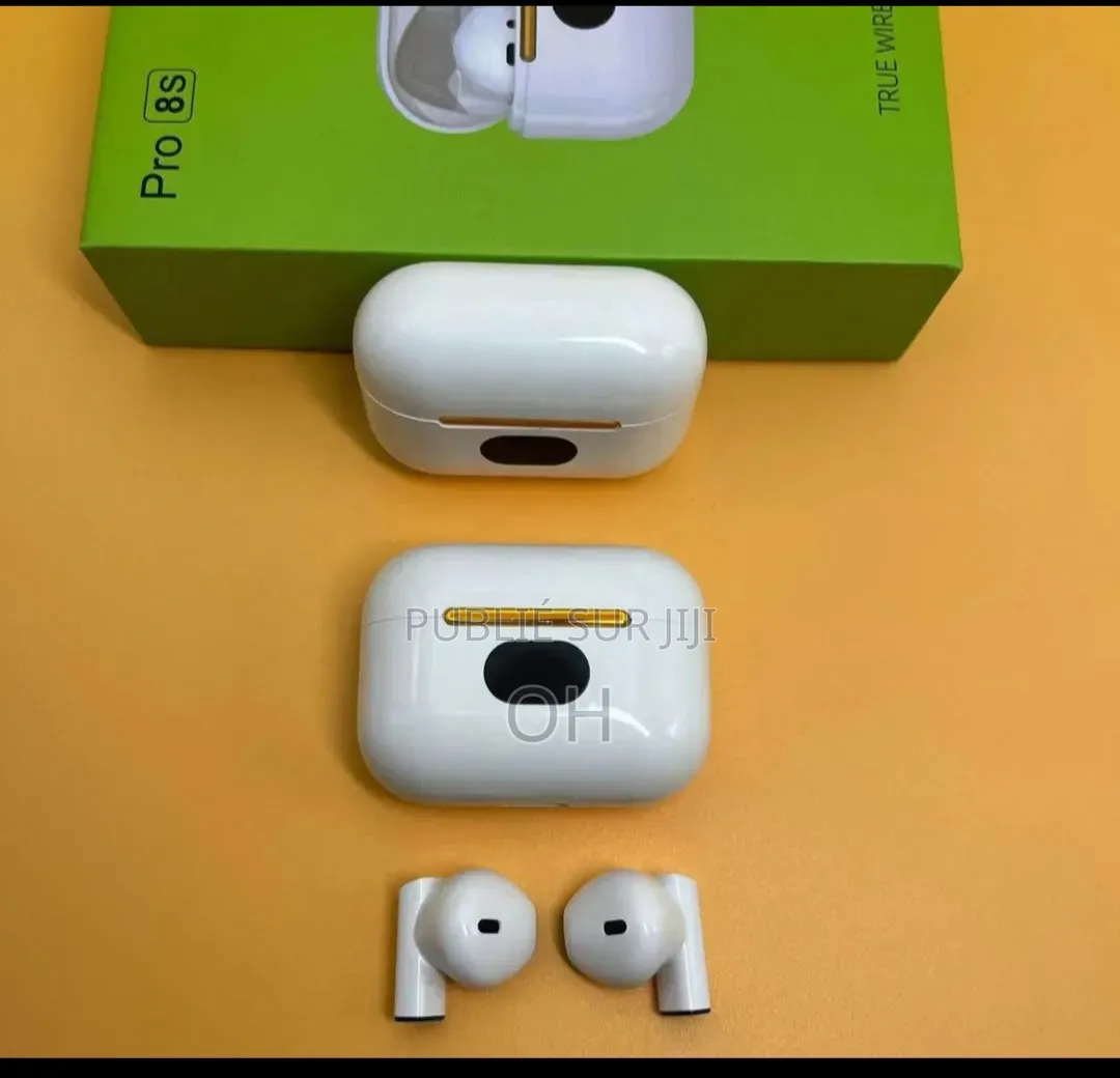 TWS Écouteurs Bluetooth Pro-8s Tactiles, Son Ultra-Basse.