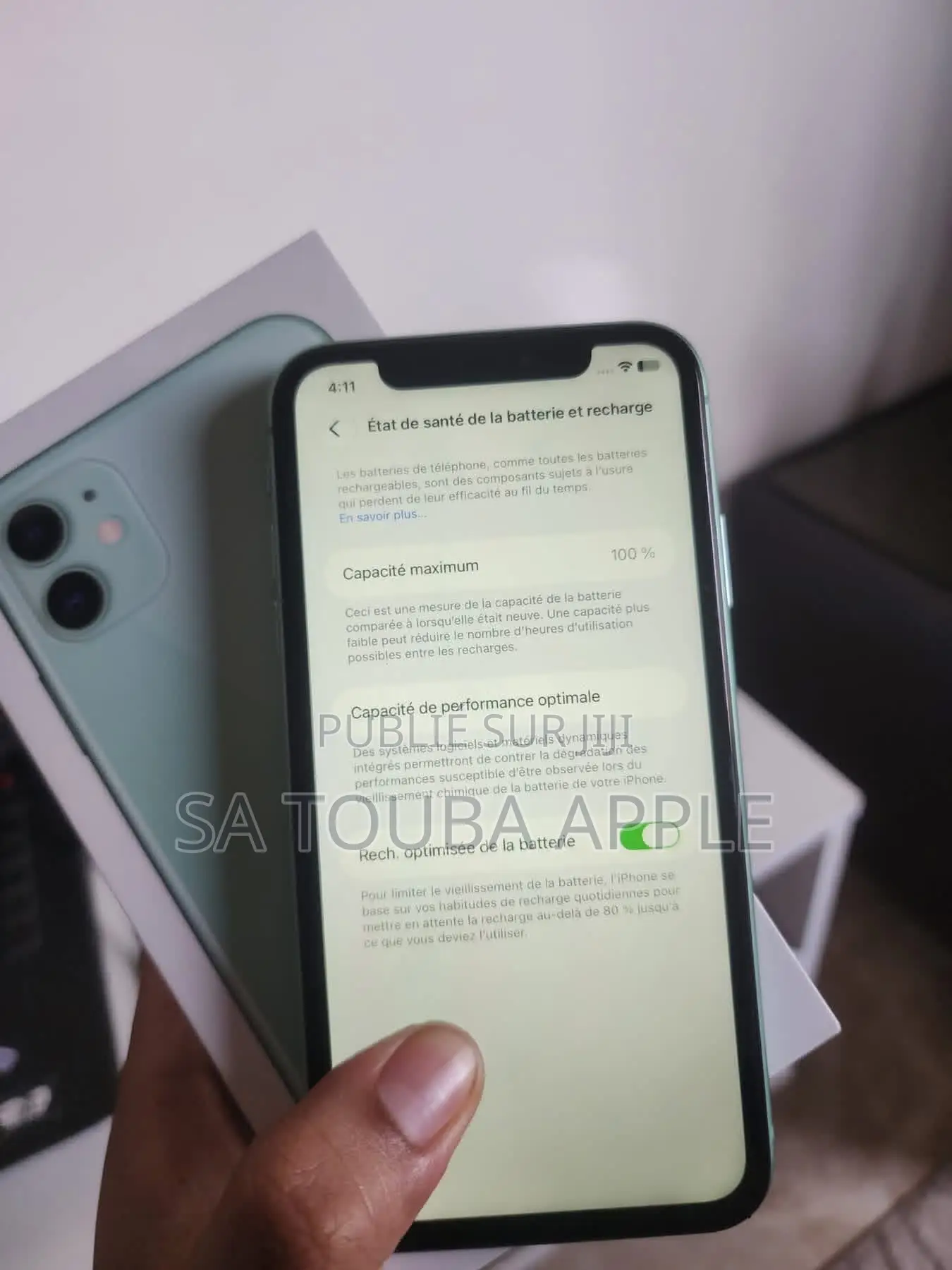 Nouveau Apple iPhone 11 256 GB Vert
