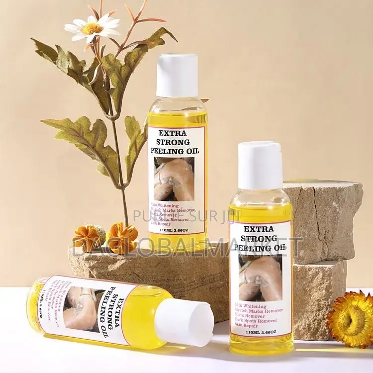 Huile Peeling Jaune Foncée Pour Peaux Sombres À La Vitamine C Et E,