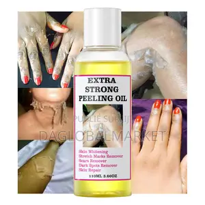 Huile Peeling Jaune Foncée Pour Peaux Sombres À La Vitamine C Et E,