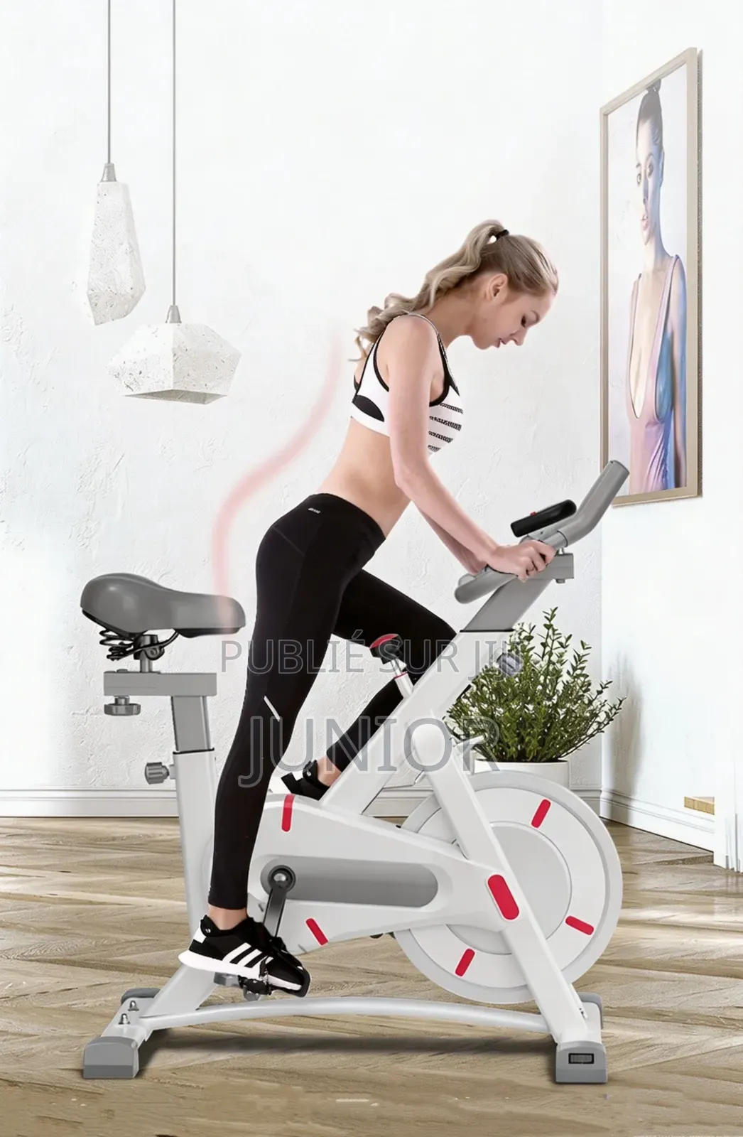 Vélo D’Appartement Avec Capteur De Fréquence Cardiaque