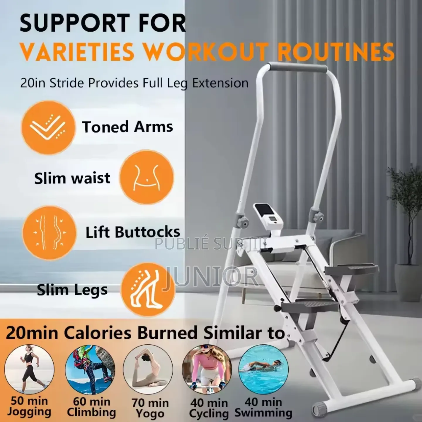 Stepper Fitness Pliable, L’Appareil Idéal Pour S’Entraîner À La Maison