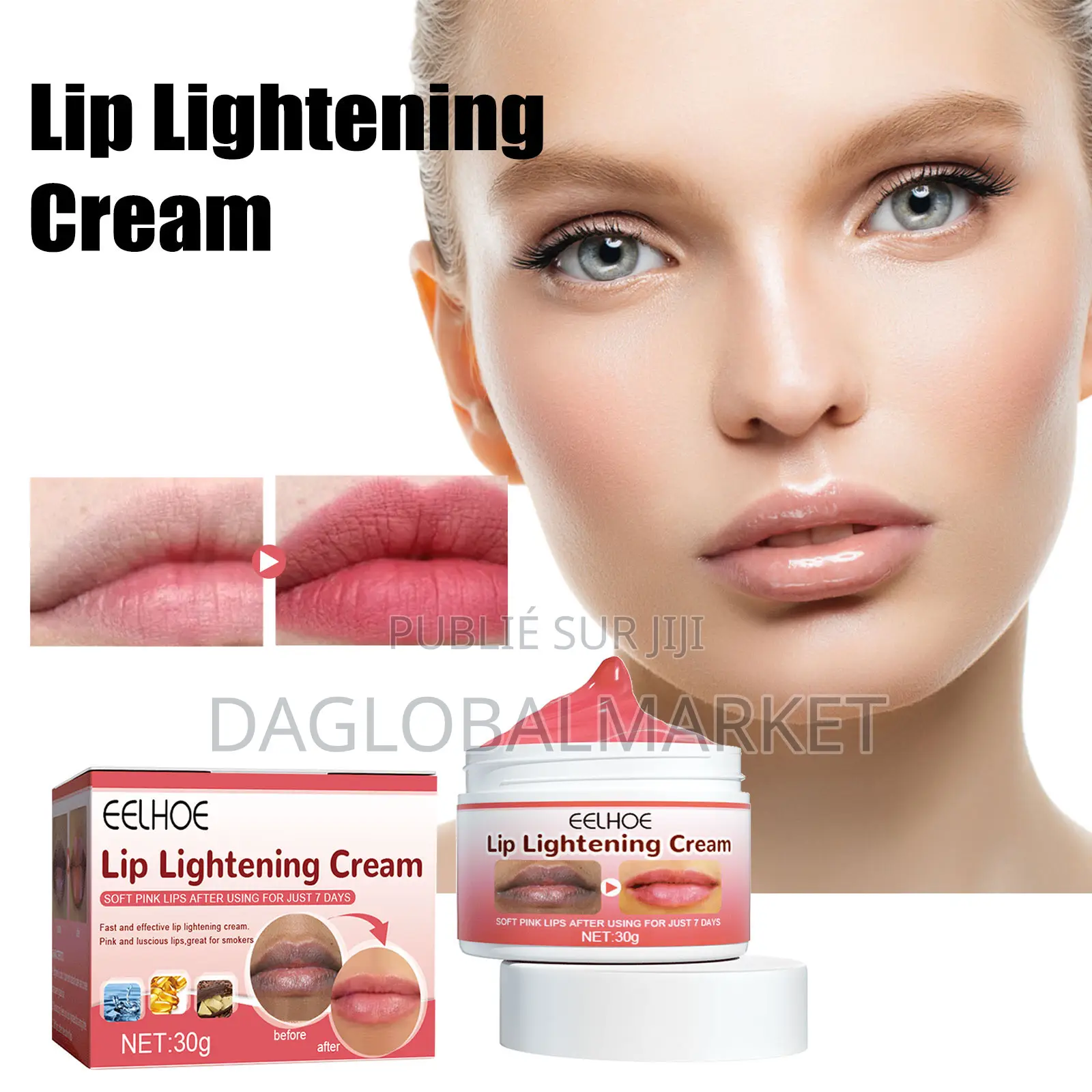 Eelohoe Crème Rouge À Lèvres Exfoliante Teint Rosé Atténue Les Rides