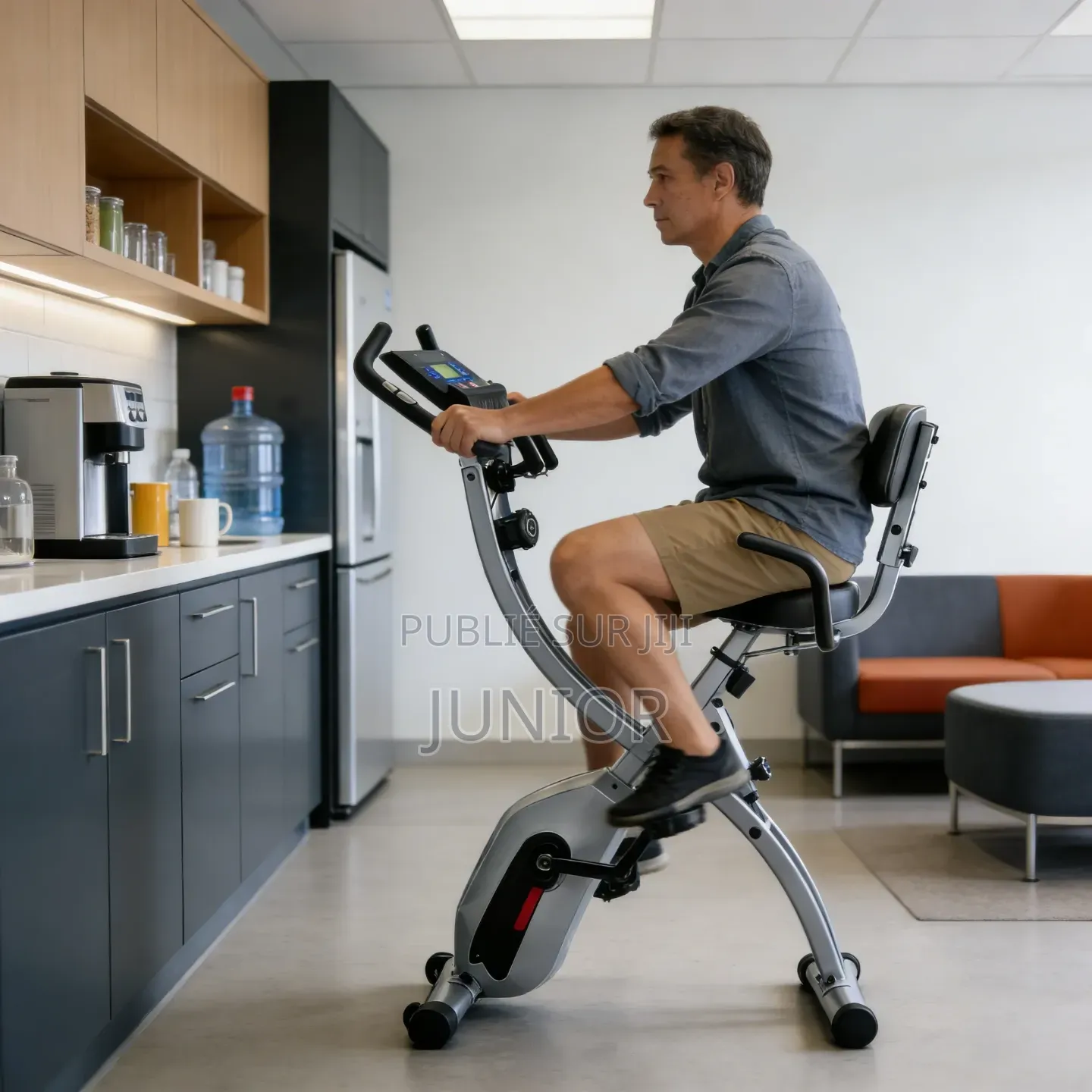 Vélo D’Appartement Pliable Avec Écran LCD Multifonction