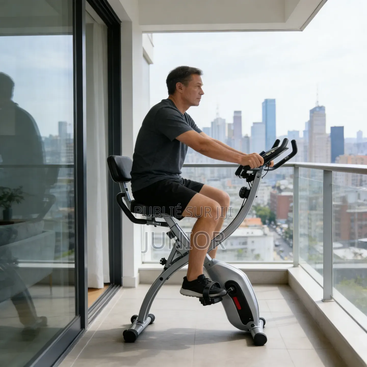 Vélo D’Appartement Pliable Avec Écran LCD Multifonction