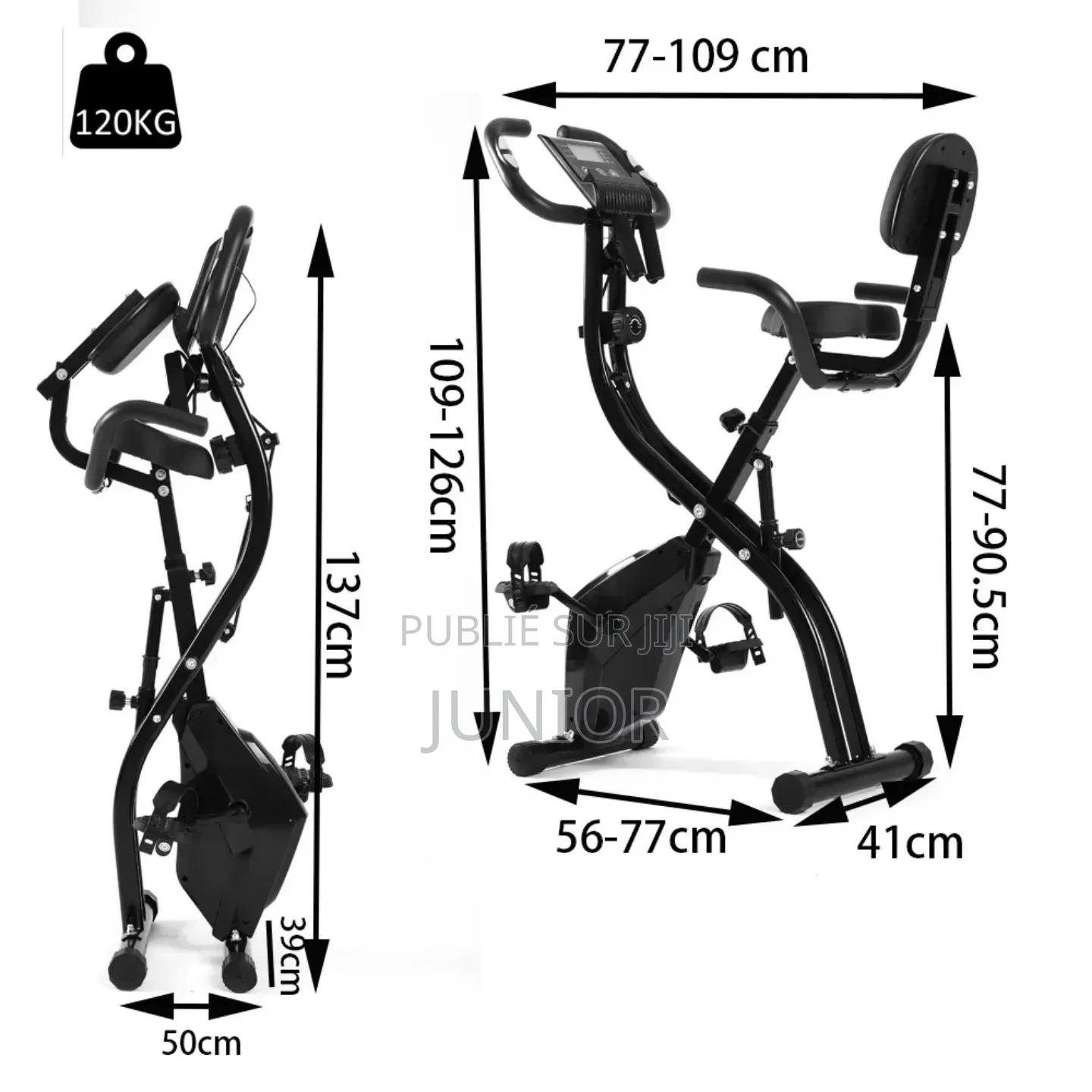 Vélo D’Appartement Pliable Avec Écran LCD Multifonction