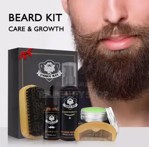 Kit Soins Barbe, Ensemble 4 Pièces