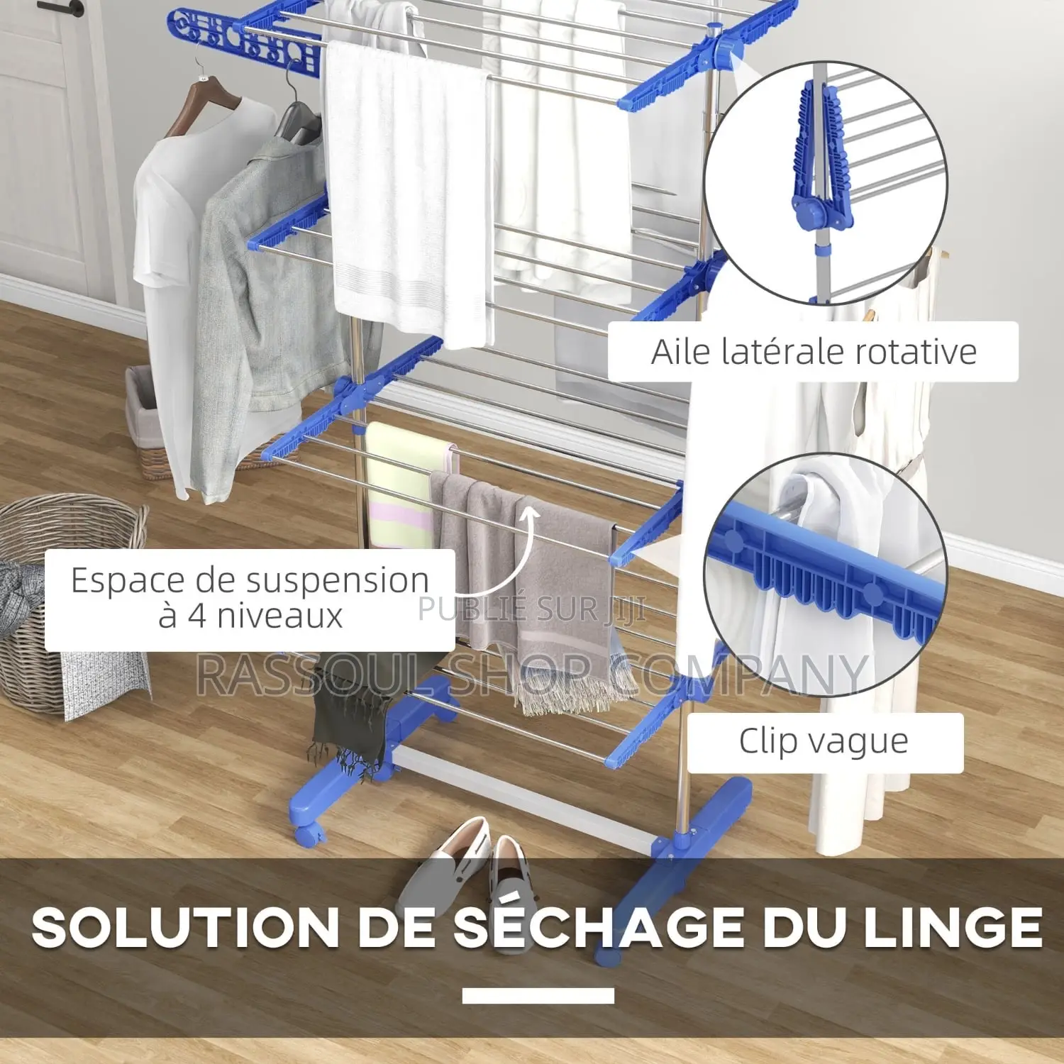 Sèche Linge Pliable 50kg Contact Whatsapp