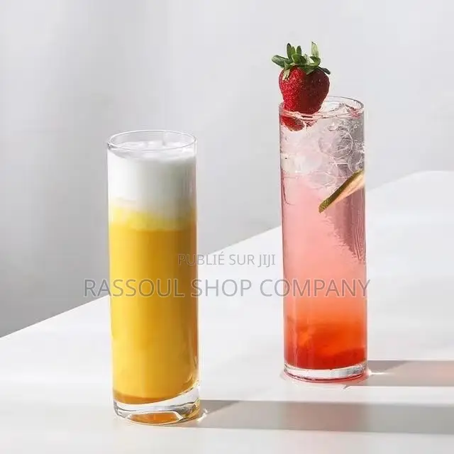 Tasse Long Drink Lourd 6 Pièces Prix:2000f Contact Whatsapp