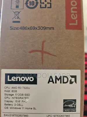 Nouveau Ordinateur portable Lenovo V15 G4 8GB AMD Ryzen 3 SSD 512GB