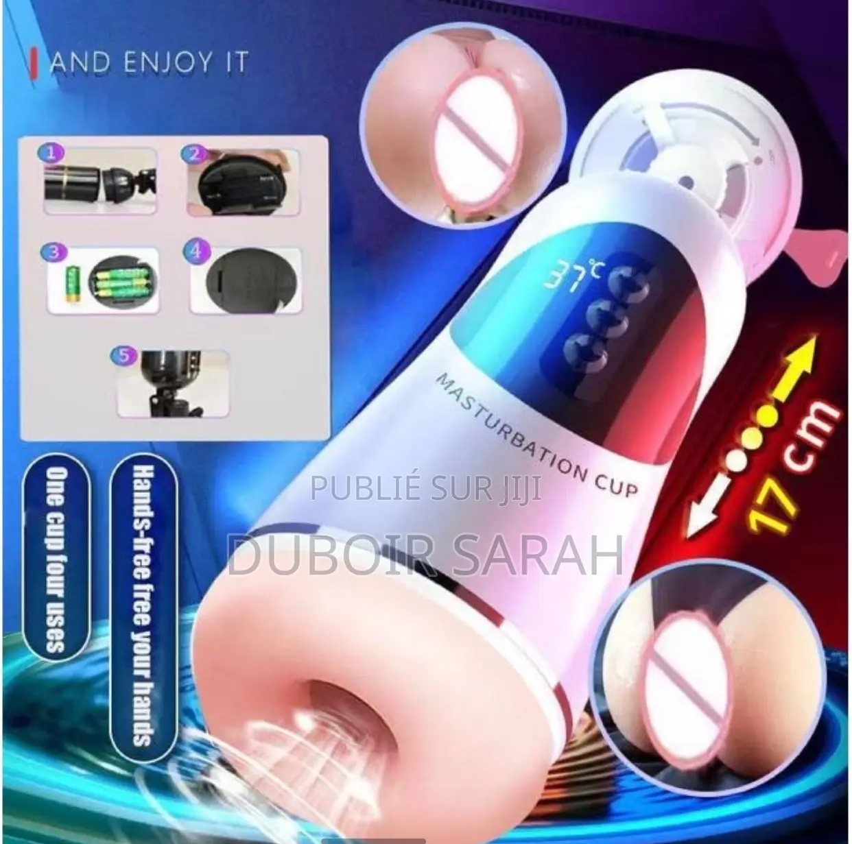 Points d'Acupuncture Doubles Vibreur Voix Masturbateur Masculin Jouet