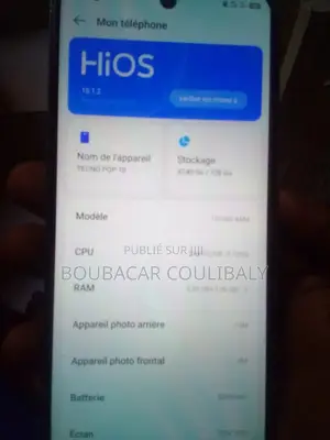 Tecno Pop 10 128 GB Bleu