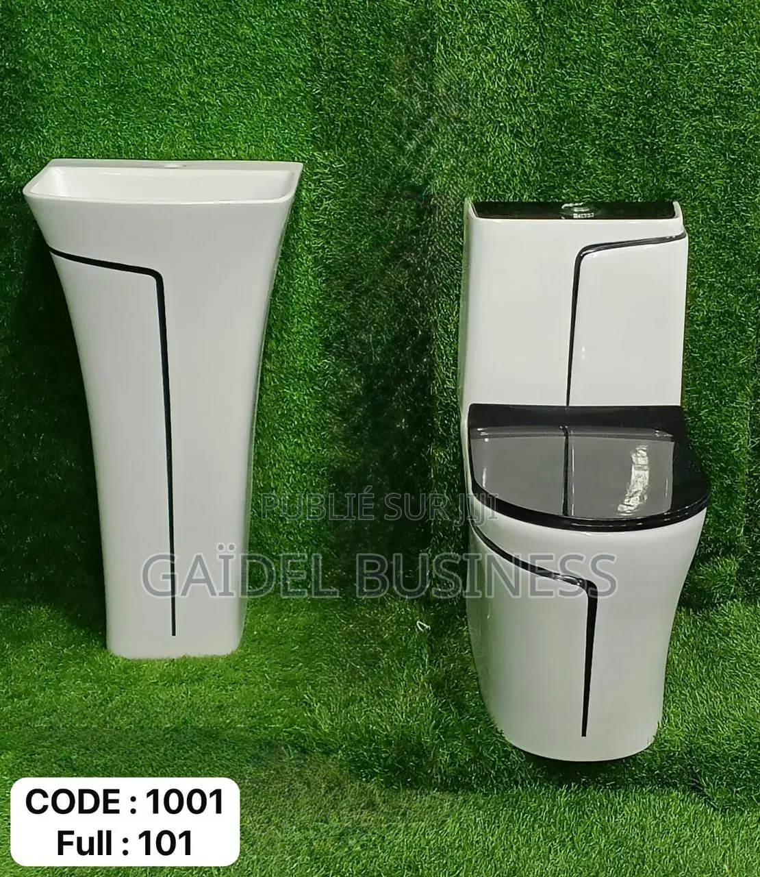 Pack Sanitaire Luxe – Effet Marbre Blanc Lignes Fluides