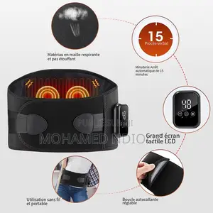 Ceinture De Massage Chauffante Lombaire Pour Le Dos Avec 3 Niveaux
