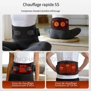 Ceinture De Massage Chauffante Lombaire Pour Le Dos Avec 3 Niveaux