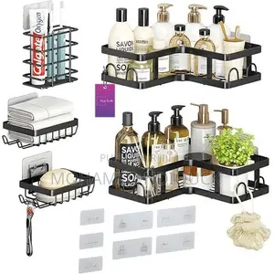 Lot De 5 Étagères De Rangement Avec Autocollantes Sans Perçage