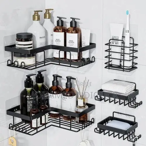 Lot De 5 Étagères De Rangement Avec Autocollantes Sans Perçage