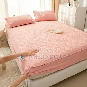 Housse De Protection Drap De Lit Imperméable Rembourré en Coton Lavabl