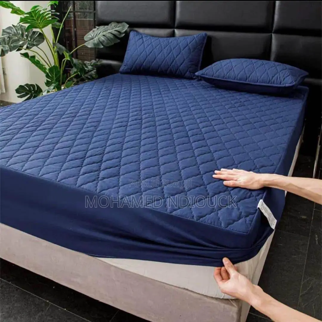 Housse De Protection Drap De Lit Imperméable Rembourré en Coton Lavabl