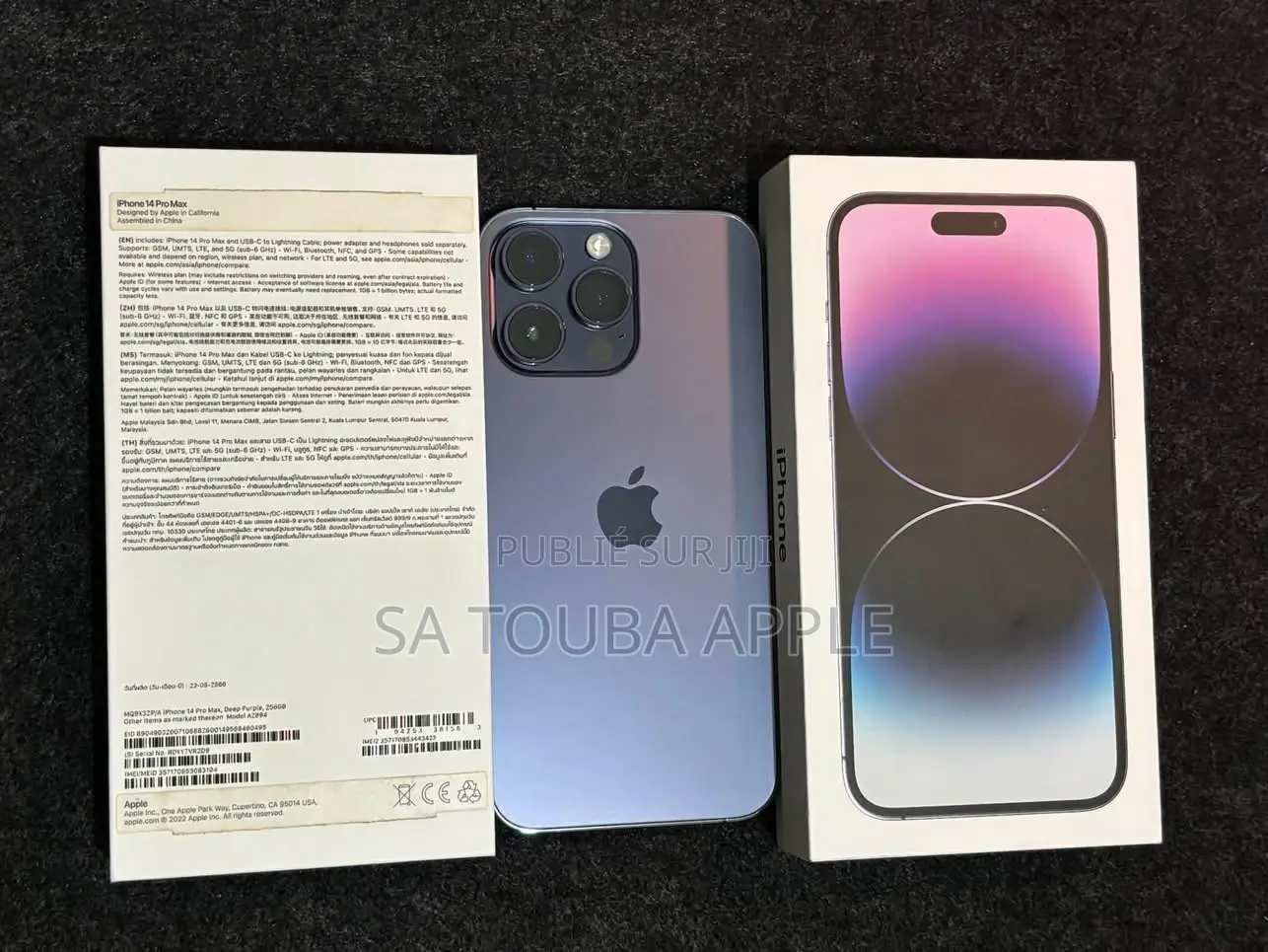 Nouveau Apple iPhone 14 Pro Max 1 TB Violet