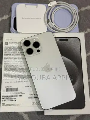 Nouveau Apple iPhone 15 Pro Max 512 GB Blanc