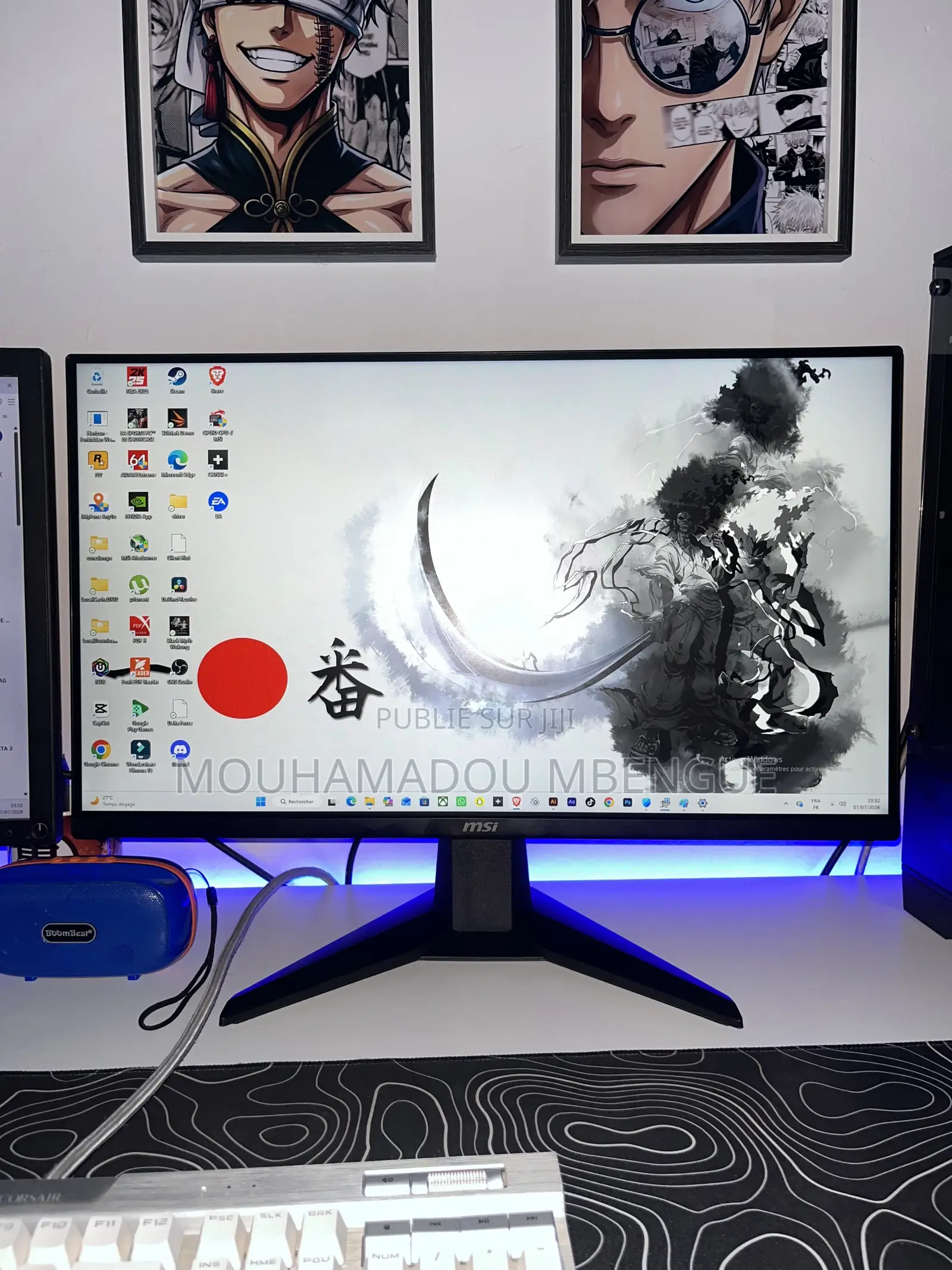 Ecran Msi G255f 25 Pouces FHD 180hz