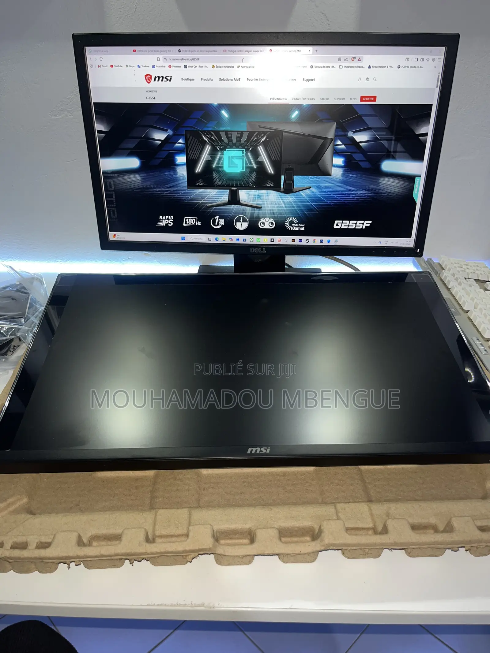 Ecran Msi G255f 25 Pouces FHD 180hz