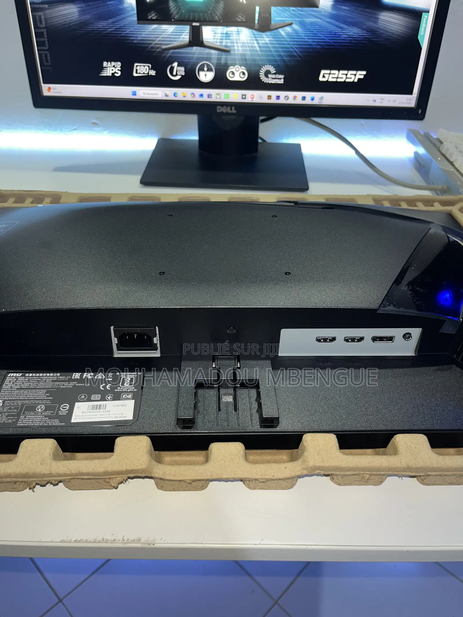 Ecran Msi G255f 25 Pouces FHD 180hz