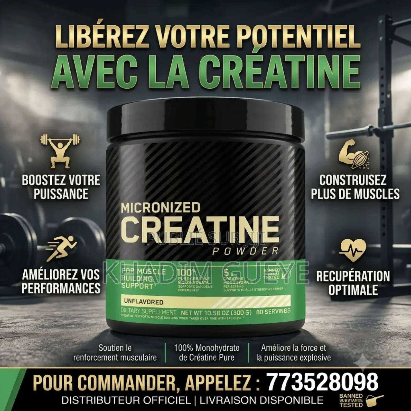 Créatine Micronisée Monohydrate
