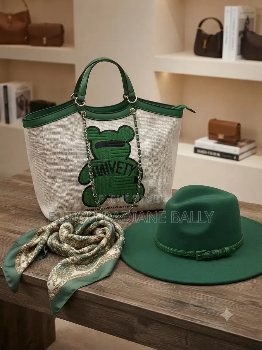 Sac +Chapeau Très Classe Pour Aller À La Plage Ou Faire Un Picnic