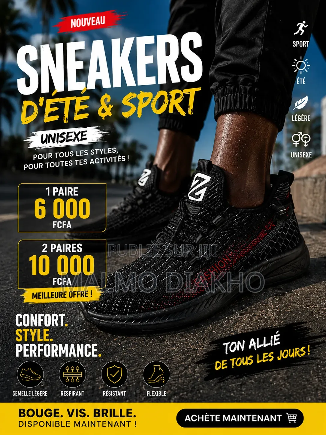 Sneakers d'Été Et De Sport Unisexe