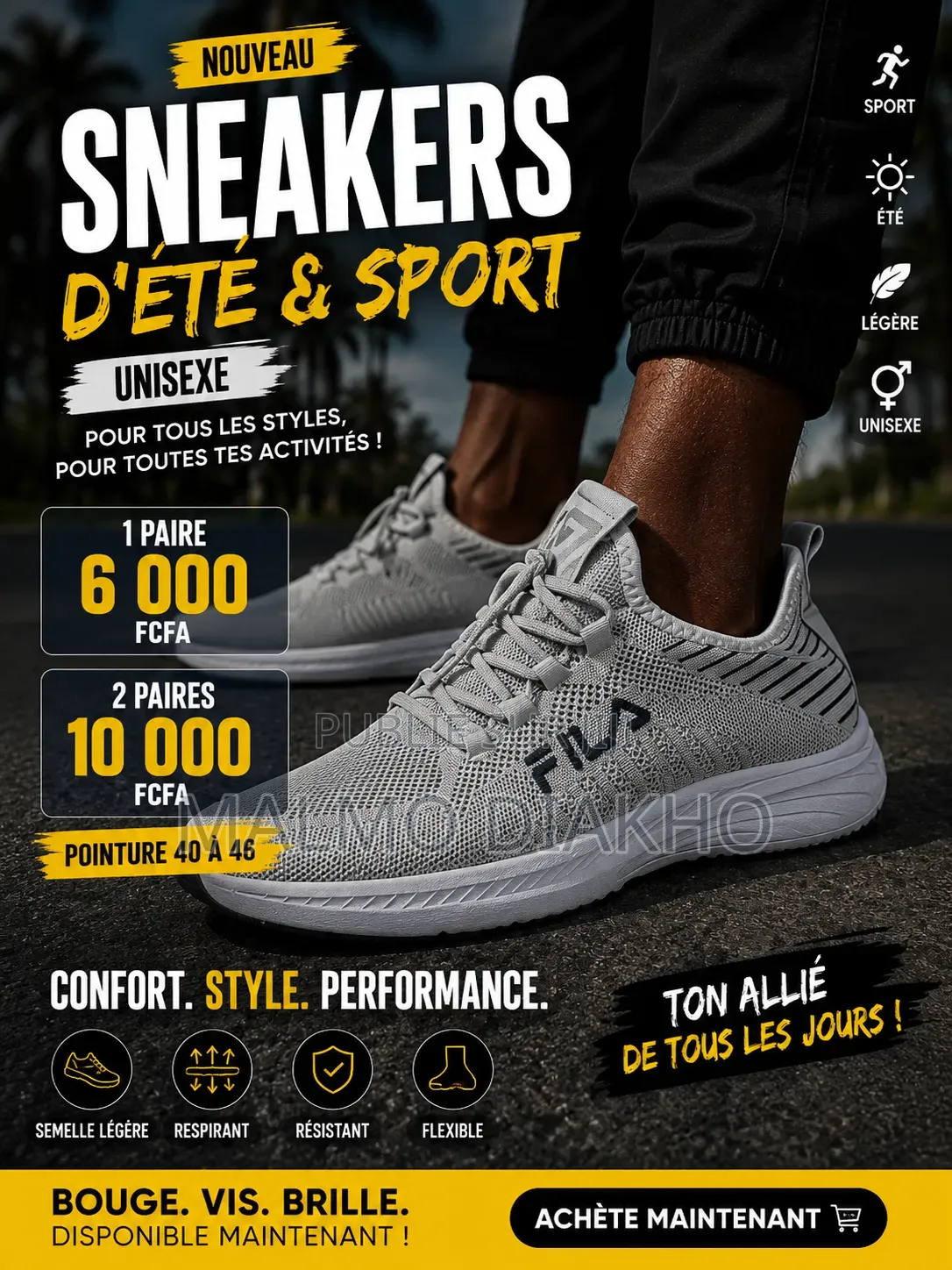Sneakers d'Été Et De Sport Unisexe